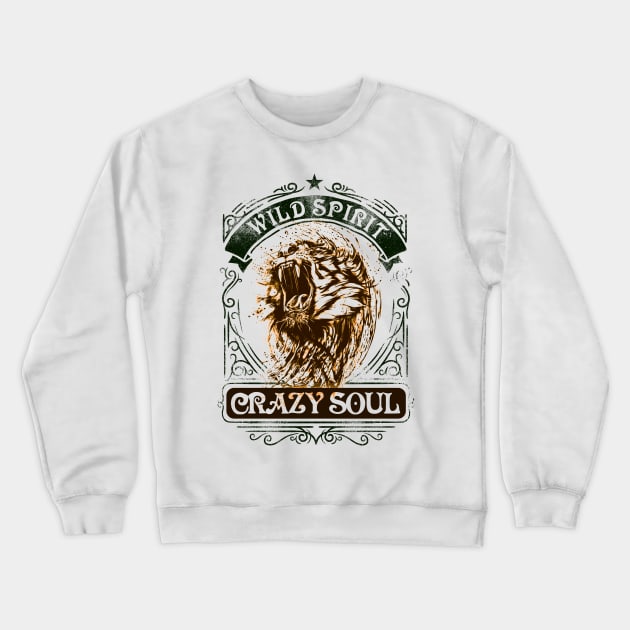 Wild Spirit - Crazy Soul Crewneck Sweatshirt by All About Nerds